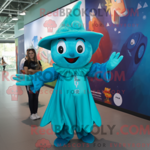 Turkis heks maskot kostume...