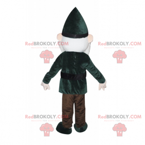 Schneewittchen Zwerg Maskottchen - grünes Outfit -