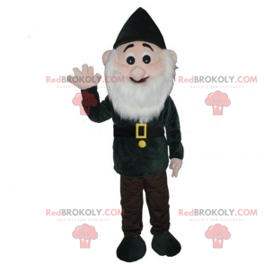 Snow white dwarf mascot - green outfit - Redbrokoly.com