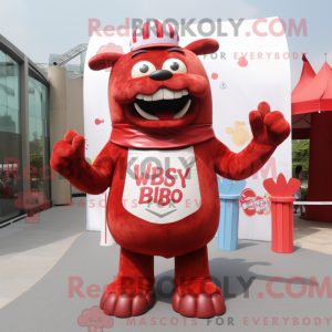 Maskottchenkostüm Red Bbq...