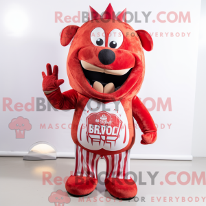 Maskottchenkostüm Red Bbq...