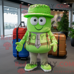 Lime grønn agurk maskot...