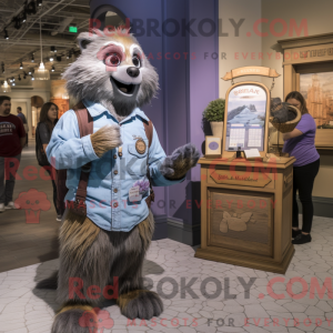 Lavendel Marmot maskot...