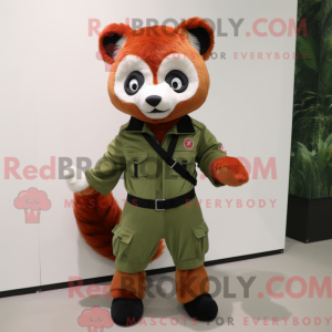 Postava maskota Olive Red...