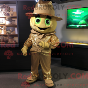 Tan Pot Of Gold maskot...