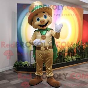 Tan Pot Of Gold maskot...
