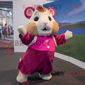 Máscara de hamster magenta...