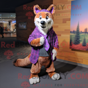 Lilla Dingo maskot kostume...