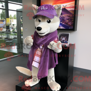 Lilla Dingo maskot kostume...