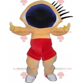 Blauw oog mascotte - Redbrokoly.com