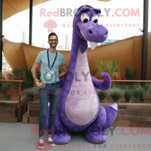 Lilla Brachiosaurus maskot...