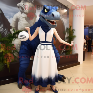 Navy Deinonychus mascot...