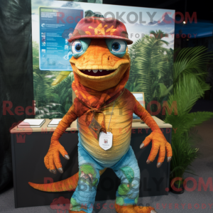 Costume mascotte de lézard...