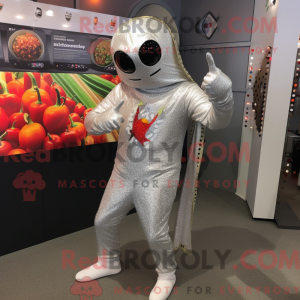 Sølv Pepper maskot kostyme...