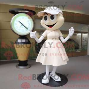 Cream Golf Ball mascot...