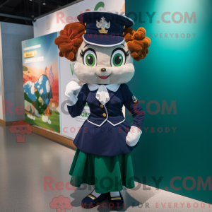 Navy Irish Flag mascot...