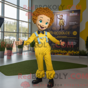 Yellow Irish Dancer mascot...