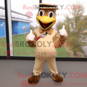 Beige Woodpecker mascot...