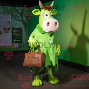 Postava maskota Lime Green...