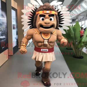 Tan Chief maskot kostume...