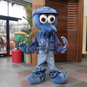 Octopus maskot kostume...