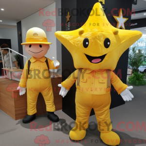 Gold Starfish maskot...