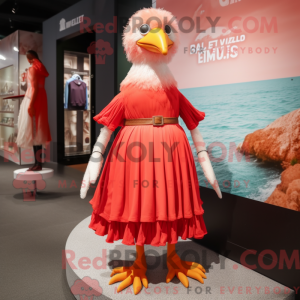 Maskotka Red Gull kostyme...