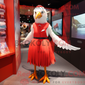 Red Gull maskot kostyme...
