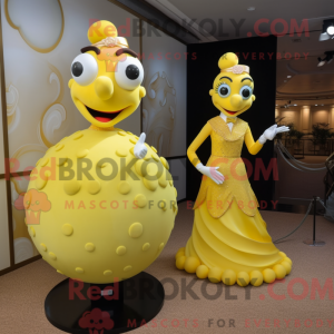 Yellow Golf Ball mascot...