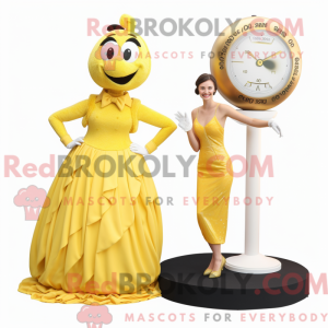 Yellow Golf Ball mascot...