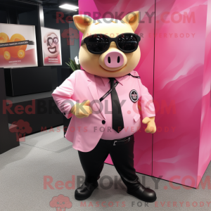 Pink Beef Wellington maskot...