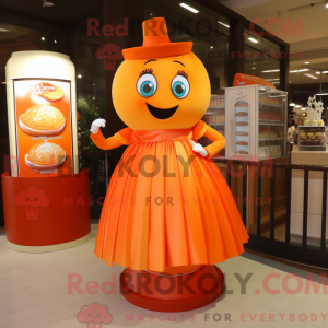Orange Candy Box maskot...