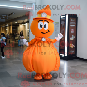 Orange Candy Box maskot...