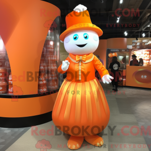Orange Candy Box maskot...
