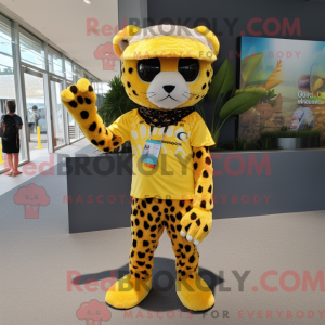 Yellow Leopard mascot...