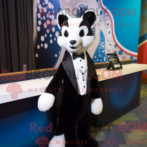 Black Ermine mascot costume...