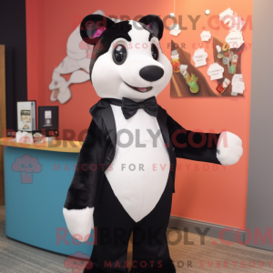 Black Ermine mascot costume...