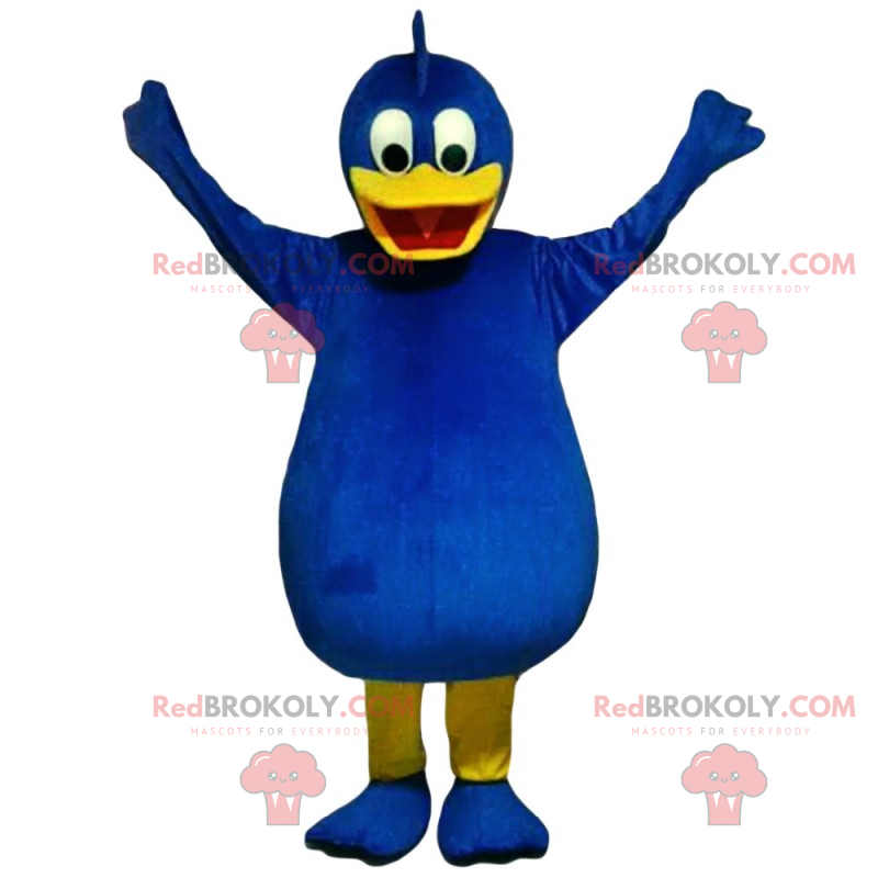 Blauwe vogel mascotte - Redbrokoly.com