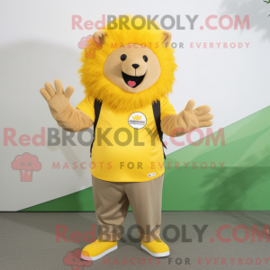 Gul Porcupine maskot...