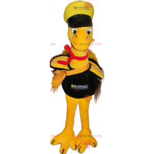 Mascotte oiseau en tenue de postier - Redbrokoly.com