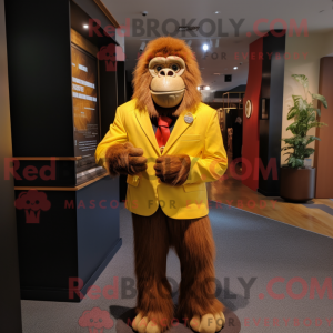 Gull Orangutang maskot...