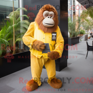 Gull Orangutang maskot...