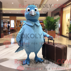 Sky Blue Quail maskot...