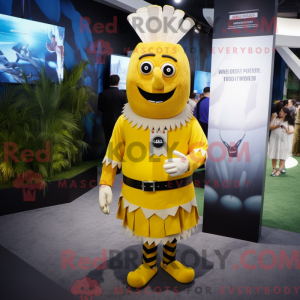 Yellow Chief mascot costume...