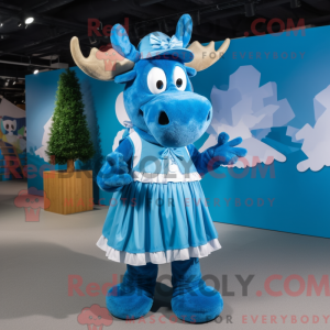 Blue Moose-maskotdraktfigur...