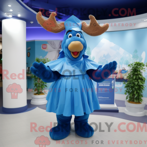 Blue Moose-maskotdraktfigur...