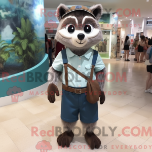 Raccoon mascot costume...