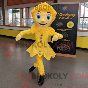 Gule irske dansesko maskot...