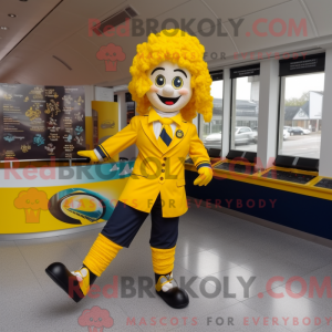 Gule irske dansesko maskot...
