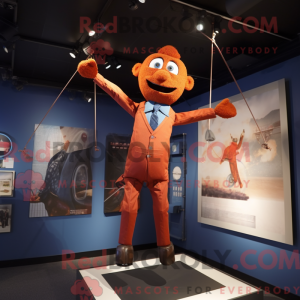 Rust Trapeze Artist mascot...